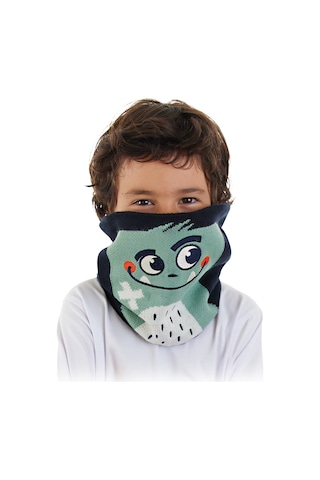 Denokids Canavar Erkek Çocuk Triko Boyunluk Renkli
