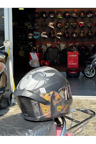 Mts Fullface Kask Ece2206 Sertifikalı Güneş Vizörlü Krem