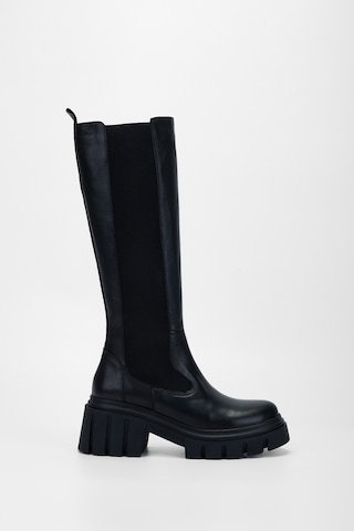 Valmenti Kadın Siyah Hakiki Deri Çizme 775 8045 Bn Czm Sk23/24 Siyah