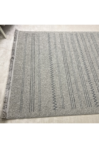 Sanat Halı Lora Plus 3921 Gri İskandinav Halı