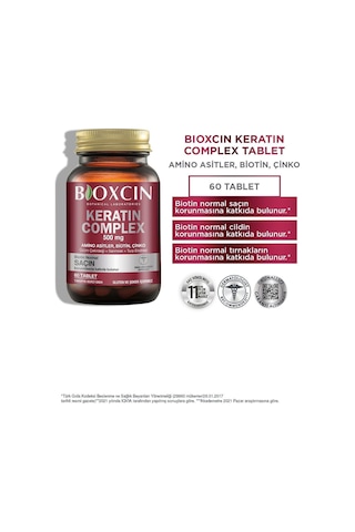 Bioxcin Keratin Complex 500 Mg 60 Tablet - Saç ve Tırnak Vitamini