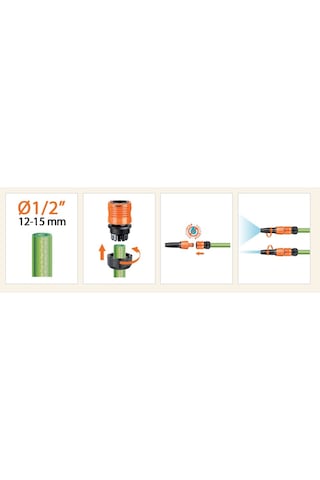 Claber 8800 Jet Sprey Sulama Başlığı Adaptörlü