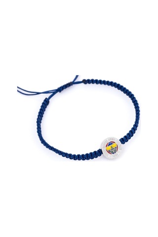Fenerbahçe Lisanslı Fb Logo Makrome Bileklik Hediyelik Ahşap Kutulu