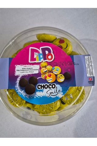 Smile Emoji Sütlü Kokolin Çikolata 4.5 Gr 100 Adet