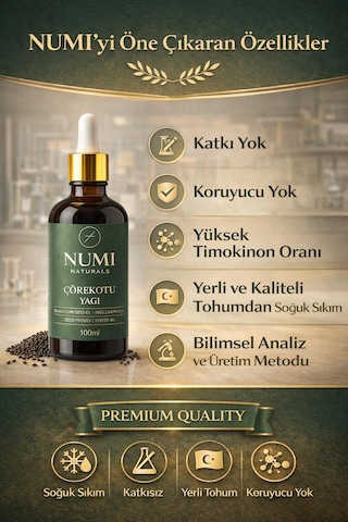 Soğuk Sıkım Çörekotu Yağı 100 Ml Yüksek Timokinon Katkısız & Koruyucusuz