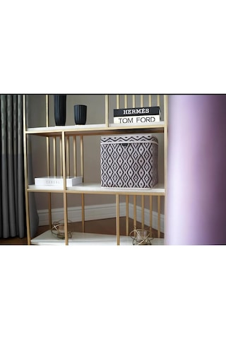 Bohe Raf Düzenleyici Kutu Dolap Organizer 30 X 30 X 30 Bej