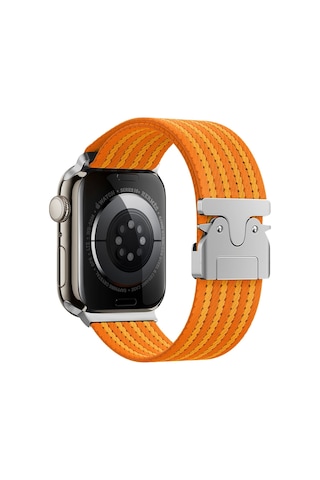 iOs Watch Uyumlu 10 46mm Redclick Krd-133 Naylon Kumaş Hasır Örgülü Kordon