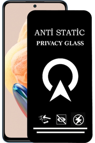 Xiaomi Redmi Note 12 Pro 4g Tam Kaplayan Anti Statik Görünmez Safir Ekran Koruyucu Hayalet Cam