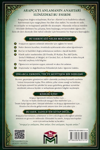 Nahiv İlminin Kuralları /arapça'nın Yapısını Kavramak İçin Tem...