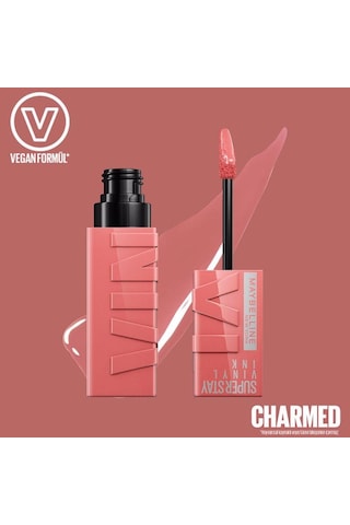 Maybelline New York Super Stay Vinyl Ink Likit Ruj 100 Charmed