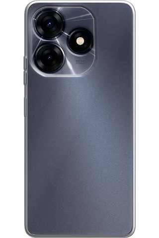 Kilifone - Tecno Spark 10 4g Uyumlu - Kılıf Şeffaf Soft Slim Fitt Süper Silikon Kapak - Şeffaf