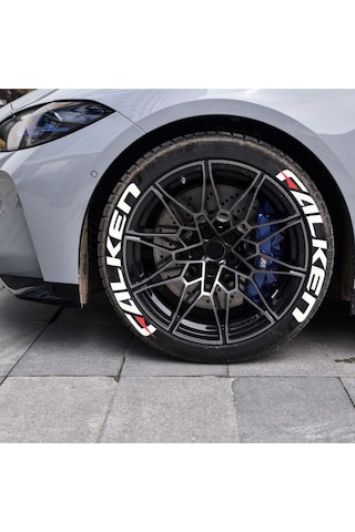 Falken Beyaz Lastik Yazısı 4 Adet 2.5 Cm Otomobil Motosiklet Lastik Jant Arma Sticker Bombtire