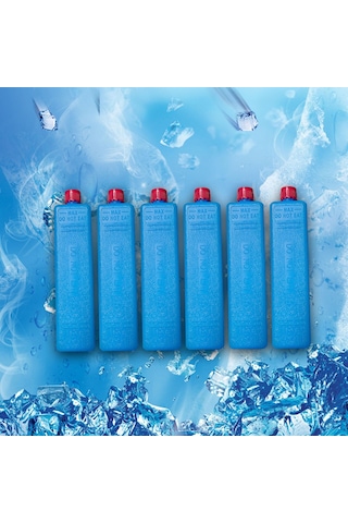 Dolıty 6x Buz Kutuları Dondurucu Blokları Çok Fonksiyonlu Mavi