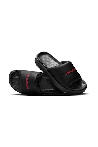 Nike Jordan Sophia Slide Womens Sandals Hakiki Deri Kadın Günlük Terlik Siyah