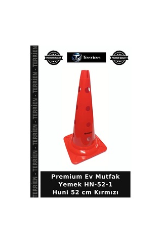 Premium Ev Mutfak Yemek Hn-52-1 Huni 52 Cm Kırmızı