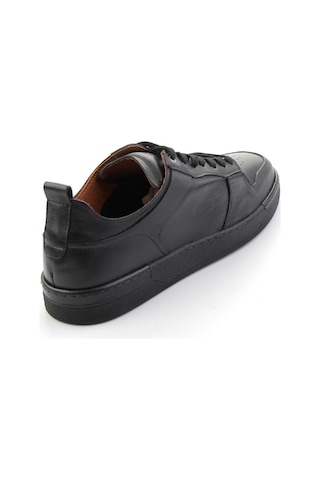 Bambi Siyah Hakiki Deri Erkek Sneaker E01396022603
