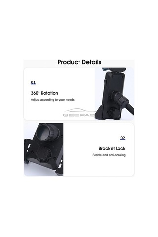 Pazly Yükseltme Tutucu Motosiklet Navigasyon Klipsi, Gidon Telefon Tutucu, Bisiklet/araba İçin Hızlı Kurulum -