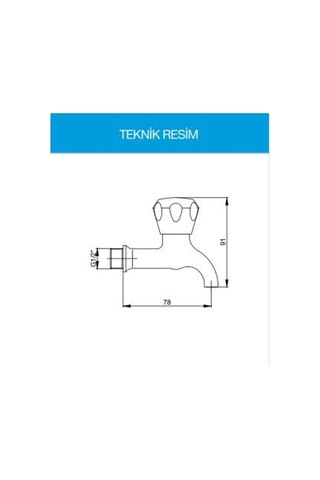 Ar-yak Topaç Kısa Musluk 102109401 Krom