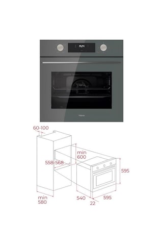Teka Chef 4 GBC 64002 - HAK 625 - ATV 60 Pro Ankastre Set Gri
