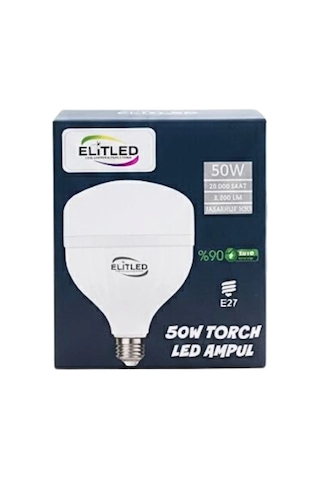 50 W Led El Feneri Ampulü Çok Renkli