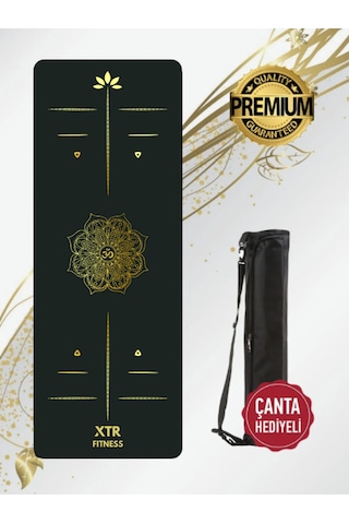 Xtr Fitness Yoga Matı Premium Quality Gold-black Series 5 Mm