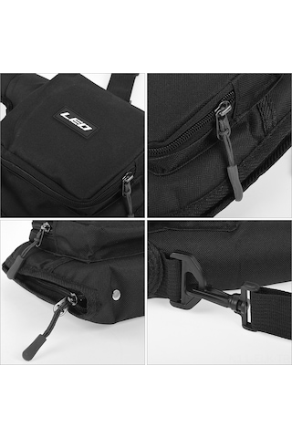 Xindoker Siyah Kumaş Uçurtma Balıkçılığı Çanta - Kamış Ve Makine Saklama, Suya Dayanıklı, Ayarlanabilir Çantası İle Taşınabilir