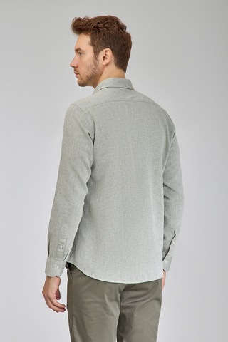 Bisse Sp Yaka Regular Fit Uk Gömlek Çift Cep Yeşil Gmktn3sp224007 D47 Yeşil
