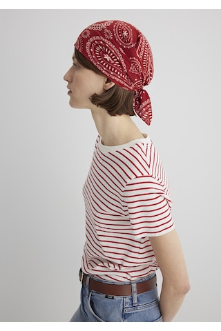 Mavi - Kırmızı Bandana 1912969-10076 Kırmızı