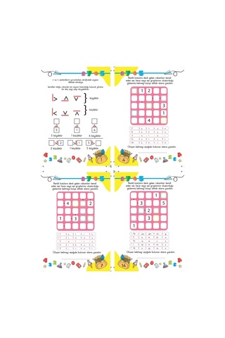 Çocuklar İçin Zeka Geliştiren & Dikkat Güçlendiren Futoshiki Orta Seviye - Yeni Nesil Japon Sudoku 7/99 Yaş