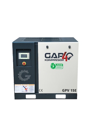 İnventörlü Vidalı Hava Kompresörü 15 Hp Tek Makine