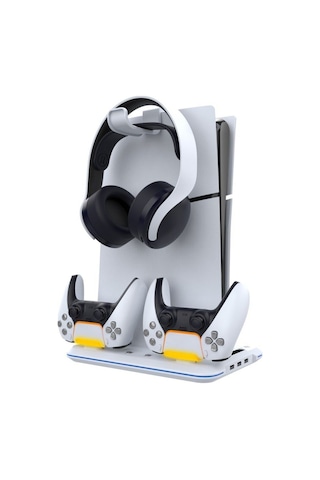 İpega P5s020w Ps5 Slim Disk/ps5 Slim Dijital Uyumlu Rgb Soğutucu Fanlı Stand