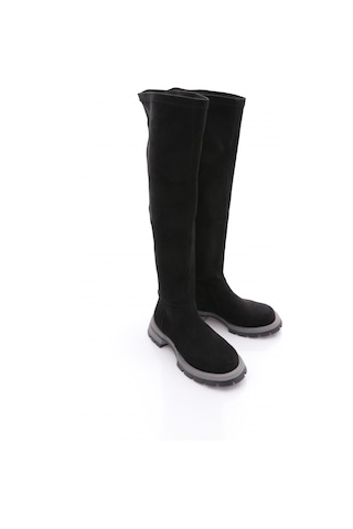 Dgn 4006 Kadin Knee High Çizme Siyah Geyik
