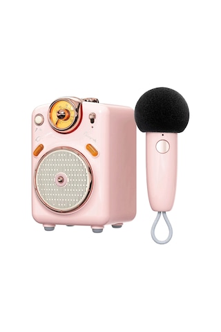 Divoom Fairy-OK Karaoke Mikrofonlu FM Radyolu 7 Ses Efektli Taşınabilir Bluetooth Hoparlör