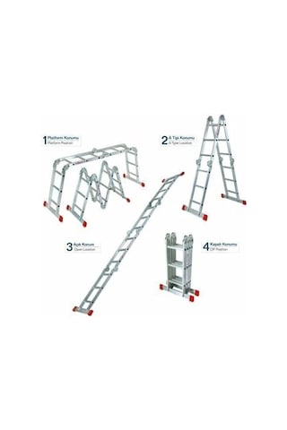 Onestar Ak1370 4x3 Basamak Çok Amaçlı Merdiven 3.70m