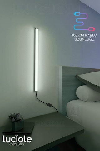Rgb Led Lamba - Uzaktan Kumandalı, 50cm Renkli Işık Çubuğu Yatak Üstü & Salon Için