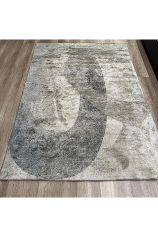 Hoom Rugs Arkaik Plz 08 K.antrasit Etnik Renkli Vintage Makine Halısı Çok Renkli