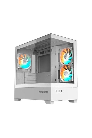 Gıgabyte Gb-c201pı Panoramık Gamıng Mıd-tower Pc Kasası Beyaz 360mm Sıvı Soğutucu Desteği
