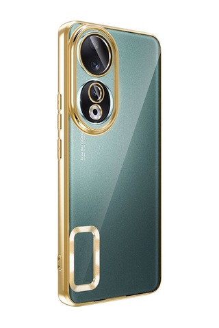 Zore Honor 90 Kılıf Kamera Korumalı Logo Gösteren Omega Kapak - Sierra Mavi Sierra Mavi