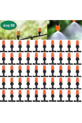 Pazly Sulama Seti, Serinletme Mikro Fıskiyeleri, Bahçe Damlatma Damla Sistemi 50 Adet Geeroyoo