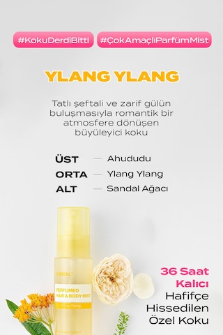 Kundal Perfumed Hair & Body Mist Ylang Ylang