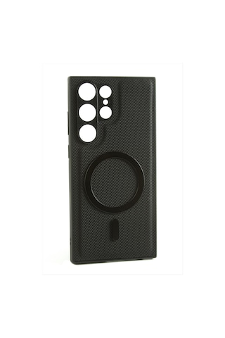 Zenviac456 Samsung Uyumlu Glaxy S24 Ultra / S25 Ultra Magsaff Kapak Kılıf Zenviac45678 Siyah