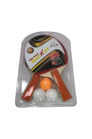 2'li Masa Tenisi Raketi Seti, Raket Ve Top İle Birlikte