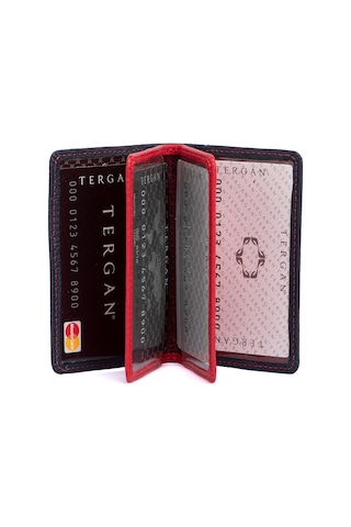Tergan Lacivert Deri Unisex Kredi Kartlık 01601N74