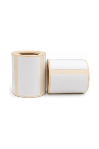 5 Adet 50 X 30 Mm Beyaz Lamine Termal Etiket 230 Adet Beyaz - Phomemo M Serisi Modellere Uyumludur.