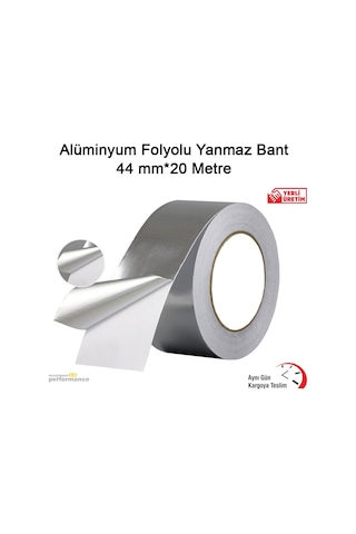 Alüminyum Folyolu Yanmaz Bant 44 Mm*20 Metre (532559332)