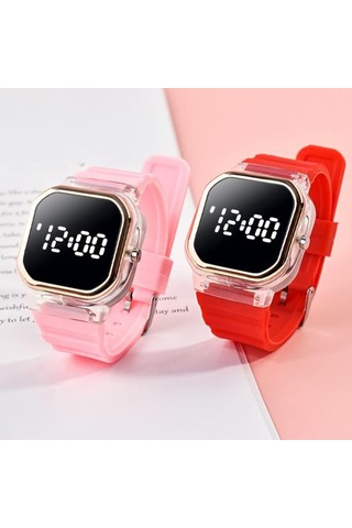 Spor Elektronik Saat Led Dijital Ekran Doğru Zamanlama Erkekler Kadınlar İçin Şık Silikon Kayış Kol Saati