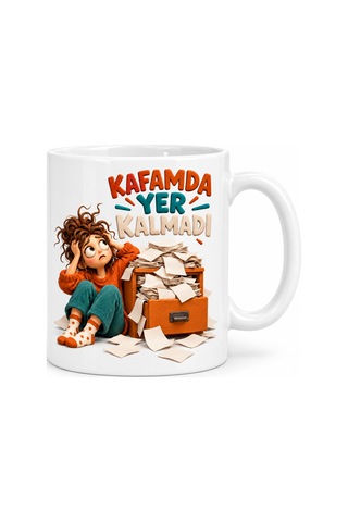 Ventra Fikir Kalabalığı Tasarımlı Porselen Kupa - Model 814 Ventra