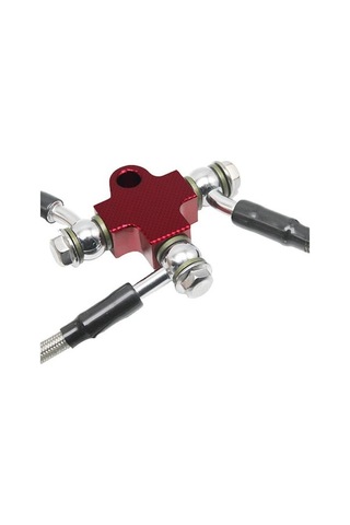Reedark 3 Yollu Fren Yağı Hortumu Braketi - Çift Disk Fren Adaptörü, Motor Ve Elektrikli Araç Modifikasyonu
