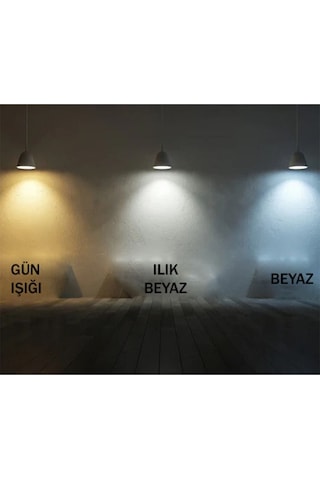 50 Ad 5watt 3 Renk Spot Siyah Gold Kasa Beyaz-günışığı-ılık Beyaz