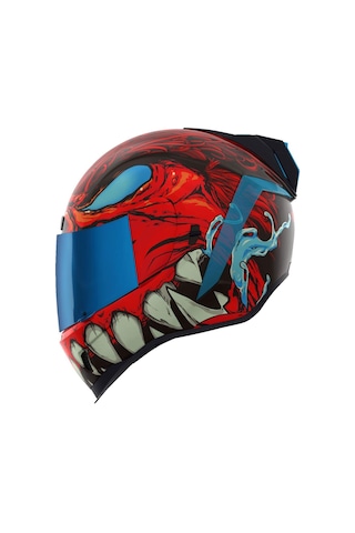 Icon Airform Manik Rr Mıps Kapalı Motosiklet Kaskı Siyah Kırmızı Mavi Siyah - Kırmızı